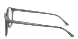 GIORGIO ARMANI Logo Signature Round Eyeglasses in Transparent Grey – Product Photo 3
