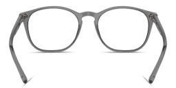 GIORGIO ARMANI Logo Signature Round Eyeglasses in Transparent Grey – Product Photo 4