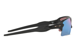 Shop Oakley Flak 2.0 XL Half-Rim Rectangle Sunglasses in Matte Black online.