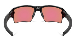 تسوق نظارات شمسية فلاك 2.0 إكس أل مستطيلة بإطار نصفي اوكلي بلون أسود لامع أونلاين.