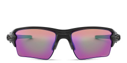 Oakley Flak 2.0 XL Half-Rim Rectangle Sunglasses in Polished Black – Product Photo 1