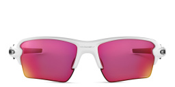 Oakley Flak 2.0 XL Half-Rim Rectangle Sunglasses in Polished White – Product Photo 1