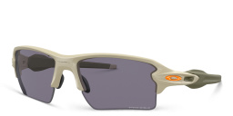 Shop Oakley Half-Rim Rectangle Sunglasses in Matte Sand online.