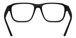 Prada Linea Rossa Logo Signature Irregular Eyeglasses in Rubber Black – Product Photo 4
