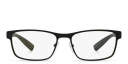 نظارة طبية مستطيلة من برادا لينيا روسا بلون أسود - صورة المنتج 1