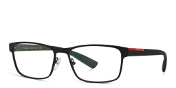 نظارة طبية مستطيلة من برادا لينيا روسا بلون أسود - صورة المنتج 2