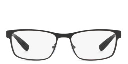 Prada Linea Rossa Wide Rectangle Eyeglasses in Black – Product Photo 1