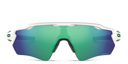Oakley Radar EV Path Half-Rim Mask Sunglasses in Polished White – Product Photo 1