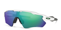 Shop Oakley Radar EV Path Half-Rim Mask Sunglasses in Polished White online.