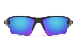 Oakley Flak 2.0 XL Half-Rim Rectangle Sunglasses in Polished Black – Product Photo 1