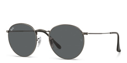 Ray-Ban Round Sunglasses in Gunmetal – Product Photo 2