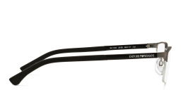 Emporio Armani Half Rim Wide Rectangle Eyeglasses in Gunmetal – Product Photo 3
