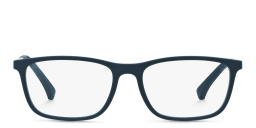 Emporio Armani Rectangle Eyeglasses in Blue – Product Photo 1