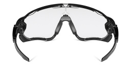 Oakley Jawbreaker Wide Mask Sunglasses in Polished Black – Product Photo 4