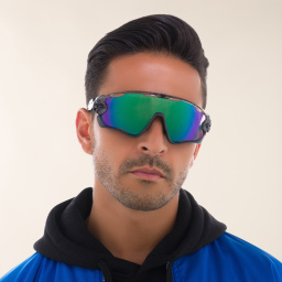 Oakley Jawbreaker Wide Irregular Sunglasses in Grey Ink – Product Photo 6