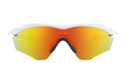 Oakley M2 Frame XL Wide Rimless Irregular Sunglasses in White – Product Photo 1