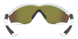 Shop Oakley M2 Frame XL Wide Half-Rim Irregular Sunglasses in White online.