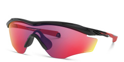 Shop Oakley M2 Frame XL Wide Rimless Irregular Sunglasses in Black online.