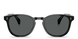 OLIVER PEOPLES Unisex Round Sunglasses in Black – Product Photo 1