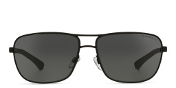 Emporio Armani Rectangle Sunglasses in Black – Product Photo 1