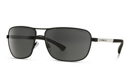 Emporio Armani Rectangle Sunglasses in Black – Product Photo 2