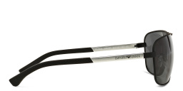 Emporio Armani Rectangle Sunglasses in Black – Product Photo 3