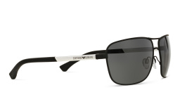 Emporio Armani Rectangle Sunglasses in Black – Product Photo 4