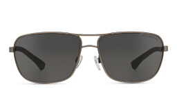 Emporio Armani Rectangle Sunglasses in Gunmetal – Product Photo 1