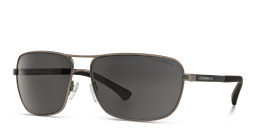 Emporio Armani Rectangle Sunglasses in Gunmetal – Product Photo 2