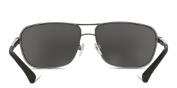 Emporio Armani Rectangle Sunglasses in Gunmetal – Product Photo 4