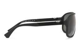 Emporio Armani Square Sunglasses in Matte Black – Product Photo 3