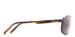 Maui Jim Unisex Wide Aviator Sunglasses in Brown – Product Photo 3