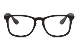 Ray-Ban Unisex Square Eyeglasses in Black – Product Photo 1