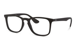 Ray-Ban Unisex Square Eyeglasses in Black – Product Photo 2