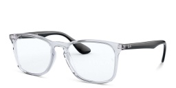 Ray-Ban Unisex Square Eyeglasses in Transparent – Product Photo 2