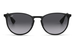 Ray-Ban Erika Metal Unisex Panthos Sunglasses in Black – Product Photo 1