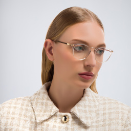 نظارات طبية نوكا بإطار دائري للجنسين من ميكيتا بلون شفاف - صورة المنتج 5