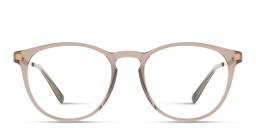 MYKITA Nukka Unisex Round Eyeglasses in Transparent Brown – Product Photo 1