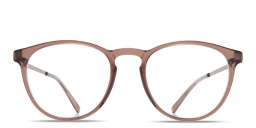 Nukka Unisex Round Eyeglasses من ميكيتا بلون أحمر مائل إلى بني داكن - صورة المنتج 1