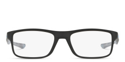 Oakley Unisex Rectangle Eyeglasses in Satin Black – Product Photo 1