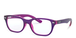 Ray-Ban Kids Rectangle Eyeglasses in Purple – Product Photo 2