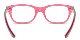 Ray-Ban Logo Kids Rectangle Eyeglasses in Pink – Product Photo 4