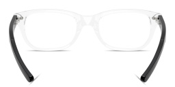 Shop Ray-Ban Junior Optics Kids Square Eyeglasses in Transparent online.