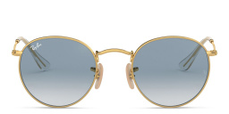 Ray-Ban Round Flat Lenses Sunglasses in Gold – Product Photo 1