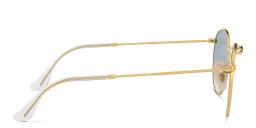 Ray-Ban Round Flat Lenses Sunglasses in Gold – Product Photo 3