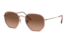 Ray-Ban Hexagonal Flat Lenses Sunglasses in Copper – Product Photo 2