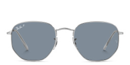 Ray-Ban Hexagonal Flat Lenses Sunglasses in Silver – Product Photo 1