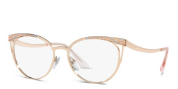 BVLGARI Cat Eye Eyeglasses in Pink Gold – Product Photo 2