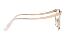 BVLGARI Cat Eye Eyeglasses in Pink Gold – Product Photo 3