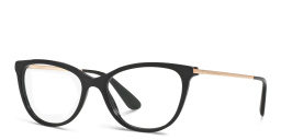 Dolce & Gabbana Cat Eye Eyeglasses in Black – Product Photo 2